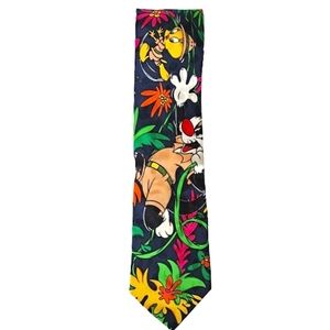 Tweety Pie Sylvester  Silk Tie